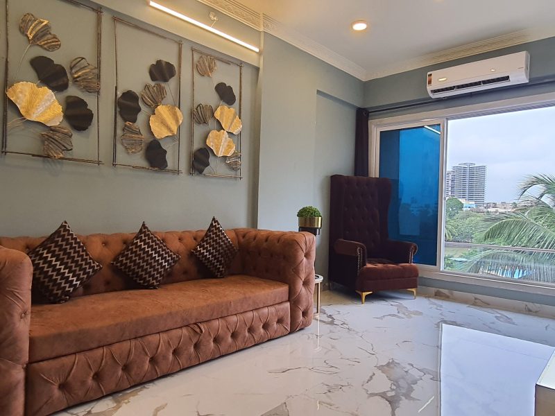 ❤ Breezy 1BHK 2 min ➝ Lilavati King Bed Kitchen