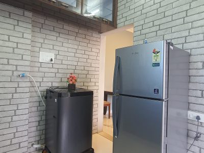 ❤ Breezy 1BHK 2 min ➝ Lilavati King Bed Kitchen