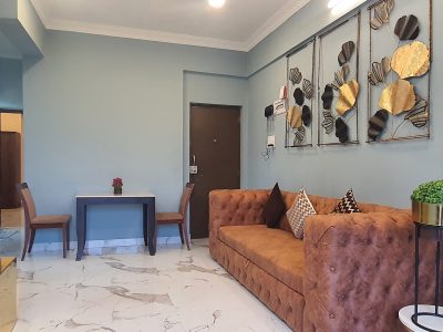 ❤ Breezy 1BHK 2 min ➝ Lilavati King Bed Kitchen