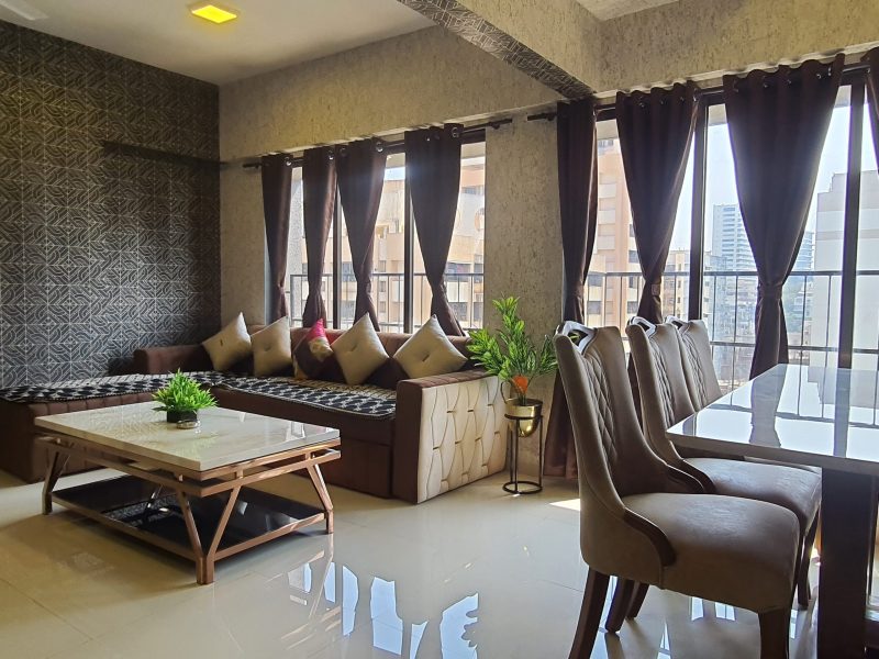 Classy 3BHK 15 min Sea to City View King Bed Wifi