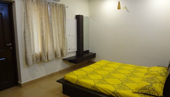 Baga anjuna rd 1 bhk with 2 double beds
