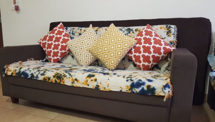 Baga anjuna rd 1 bhk with 2 double beds