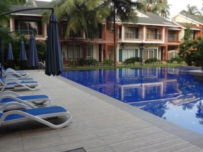 Baga anjuna rd 1 bhk with 2 double beds