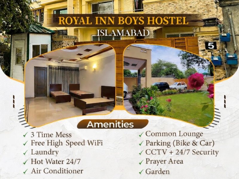 Royal Inn Boys Hostel F-8 Islamabad